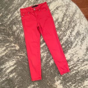 Girls Red Skinny Jeans
